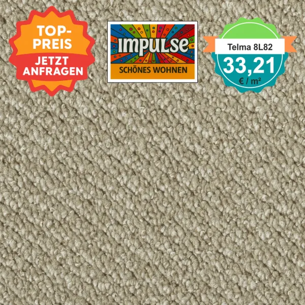 Quadratisches Bild vom Vorwerk Telma Teppichboden in beige